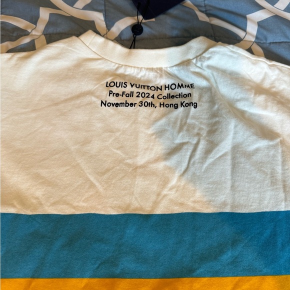 Louis Vuitton Homme Runway Cotton Tee Shirt multicolor sz XL - Picture 6 of 7